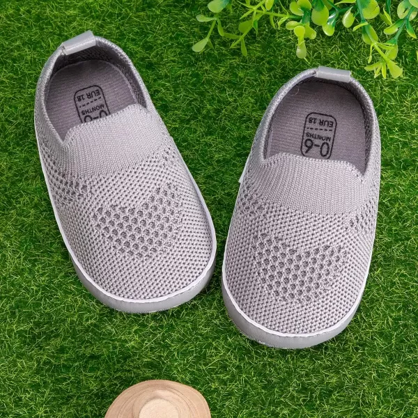 Meckior Infant Baby Girls Boys Canvas Shoes Soft Sole Toddler Slip On Newborn Crib Moccasins Casual Sneaker Austin Boys Flat Lazy Loafers First Walkers Skate ShoeE20Gray
