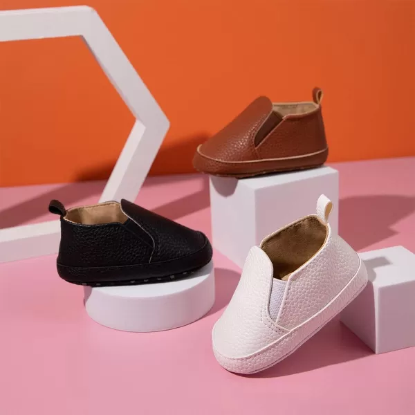 Meckior Infant Baby Girls Boys Canvas Shoes Soft Sole Toddler Slip On Newborn Crib Moccasins Casual Sneaker Austin Boys Flat Lazy Loafers First Walkers Skate ShoeAWhite