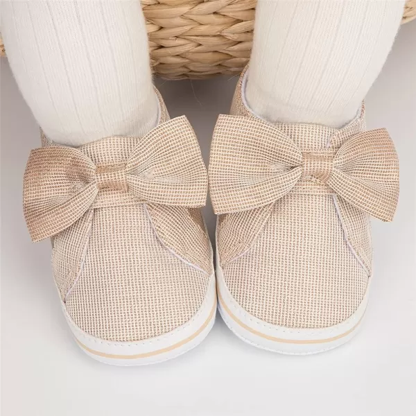 Meckior Infant Baby Girls Boys Canvas Shoes Soft Sole Toddler Slip On Newborn Crib Moccasins Casual Sneaker Austin Boys Flat Lazy Loafers First Walkers Skate ShoeZ02Gold