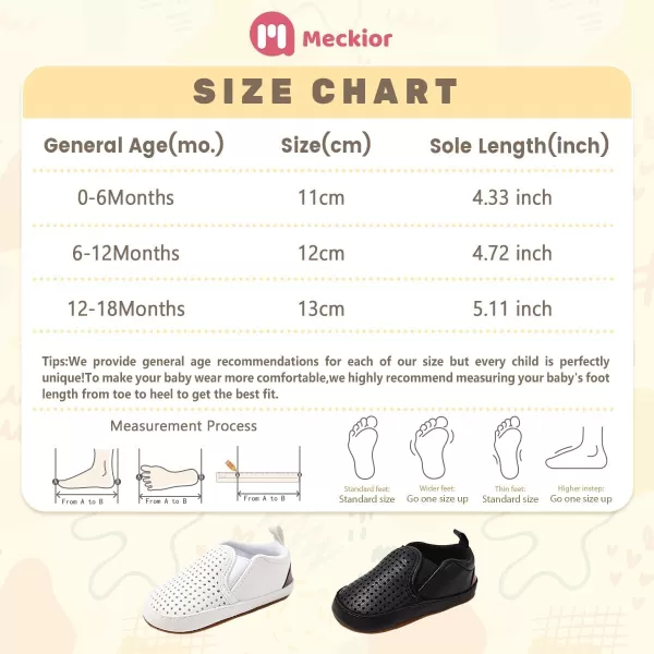 Meckior Infant Baby Girls Boys Canvas Shoes Soft Sole Toddler Slip On Newborn Crib Moccasins Casual Sneaker Austin Boys Flat Lazy Loafers First Walkers Skate ShoeG10White