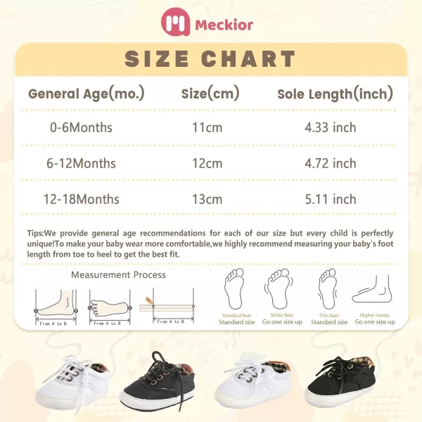 Meckior Infant Baby Girls Boys Canvas Shoes Soft Sole Toddler Slip On Newborn Crib Moccasins Casual Sneaker Austin Boys Flat Lazy Loafers First Walkers Skate ShoeB10White With Rubber Sole