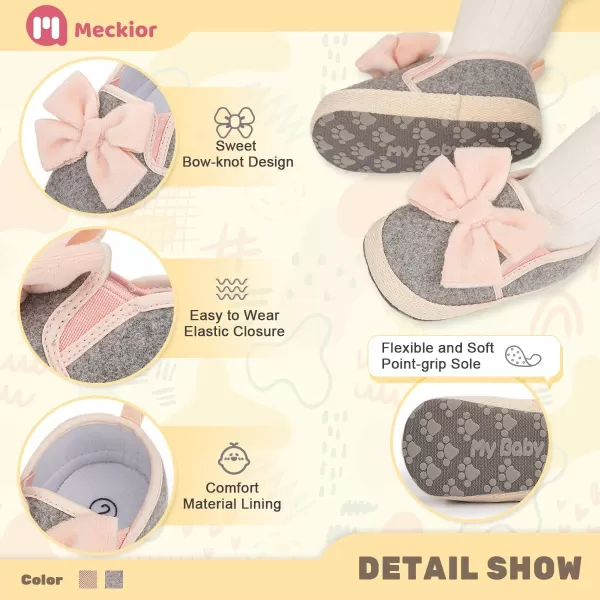 Meckior Infant Baby Girls Boys Canvas Shoes Soft Sole Toddler Slip On Newborn Crib Moccasins Casual Sneaker Austin Boys Flat Lazy Loafers First Walkers Skate ShoeZ02Gray