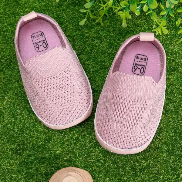 Meckior Infant Baby Girls Boys Canvas Shoes Soft Sole Toddler Slip On Newborn Crib Moccasins Casual Sneaker Austin Boys Flat Lazy Loafers First Walkers Skate ShoeE20Pink