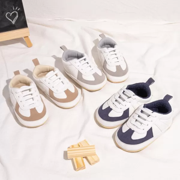 Meckior Infant Baby Girls Boys Canvas Shoes Soft Sole Toddler Slip On Newborn Crib Moccasins Casual Sneaker Austin Boys Flat Lazy Loafers First Walkers Skate ShoeB03Deep Blue