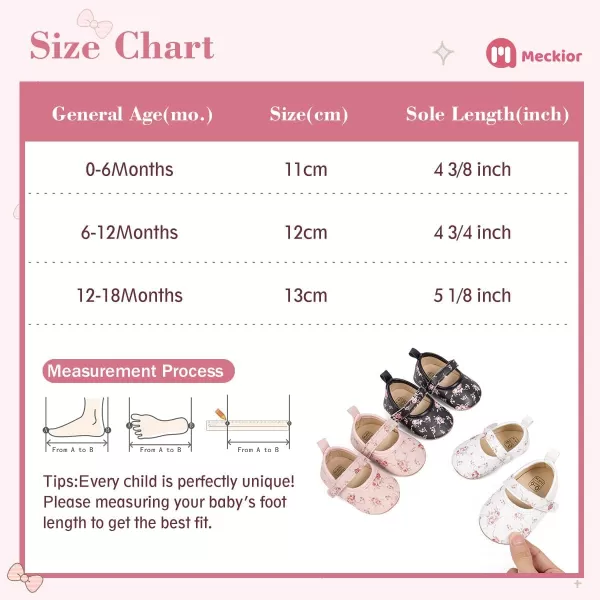 Meckior Infant Baby Girls Boys Handmade Princess Flats Toddler First Walkers Soft PU Leather NonSlip Crib Wedding Dress ShoesA08Pink
