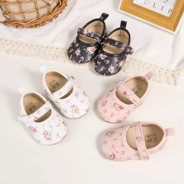 Meckior Infant Baby Girls Boys Handmade Princess Flats Toddler First Walkers Soft PU Leather NonSlip Crib Wedding Dress ShoesA08White