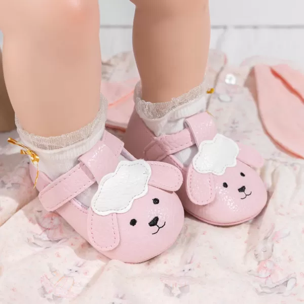 Meckior Infant Baby Girls Boys Handmade Princess Flats Toddler First Walkers Soft PU Leather NonSlip Crib Wedding Dress ShoesBPink