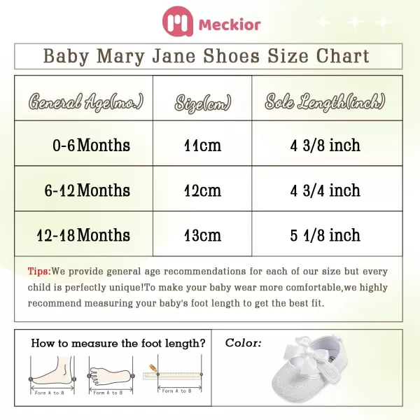 Meckior Infant Baby Girls Boys Handmade Princess Flats Toddler First Walkers Soft PU Leather NonSlip Crib Wedding Dress ShoesZ19White