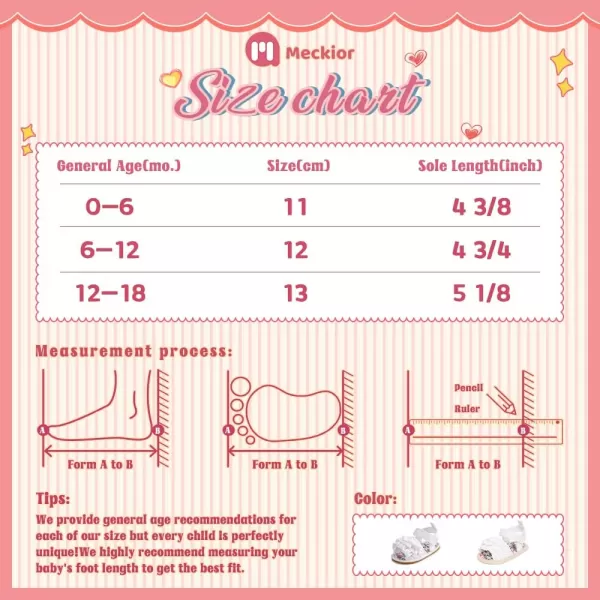 Meckior Infant Baby Girls Boys Summer Sandals Open Toe Lace Princess Dress Wedding Flats Shoes Newborn Toddler Soft Nonslip Sole First Walker Crib ShoesA01White With Soft Sole
