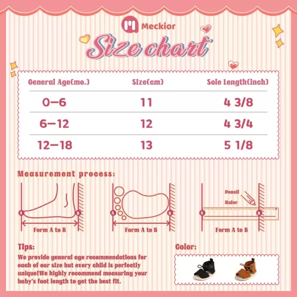 Meckior Infant Baby Girls Boys Summer Sandals Open Toe Lace Princess Dress Wedding Flats Shoes Newborn Toddler Soft Nonslip Sole First Walker Crib ShoesA04Black