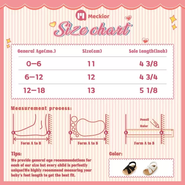 Meckior Infant Baby Girls Boys Summer Sandals Open Toe Lace Princess Dress Wedding Flats Shoes Newborn Toddler Soft Nonslip Sole First Walker Crib ShoesA02White