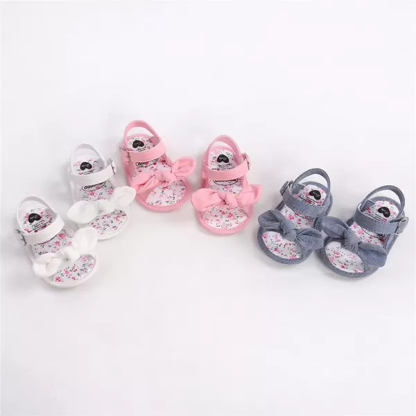 Meckior Infant Baby Girls Boys Summer Sandals Open Toe Lace Princess Dress Wedding Flats Shoes Newborn Toddler Soft Nonslip Sole First Walker Crib ShoesA10White