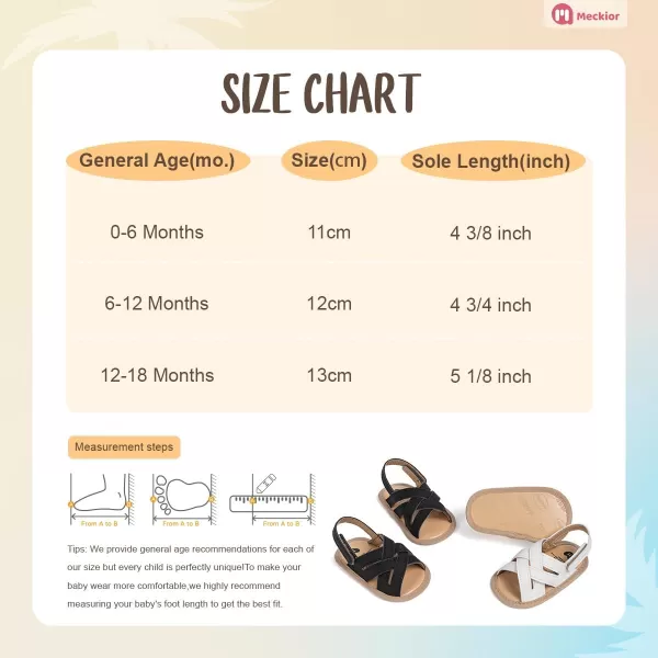 Meckior Infant Baby Girls Boys Summer Sandals Open Toe Lace Princess Dress Wedding Flats Shoes Newborn Toddler Soft Nonslip Sole First Walker Crib ShoesA01Black