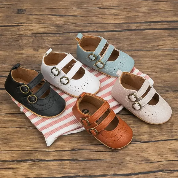 Meckior Infant Baby Girls Soft Sole Bowknot Princess Wedding Dress Mary Jane Flats Prewalker Newborn Light Baby Sneaker ShoesD20Black