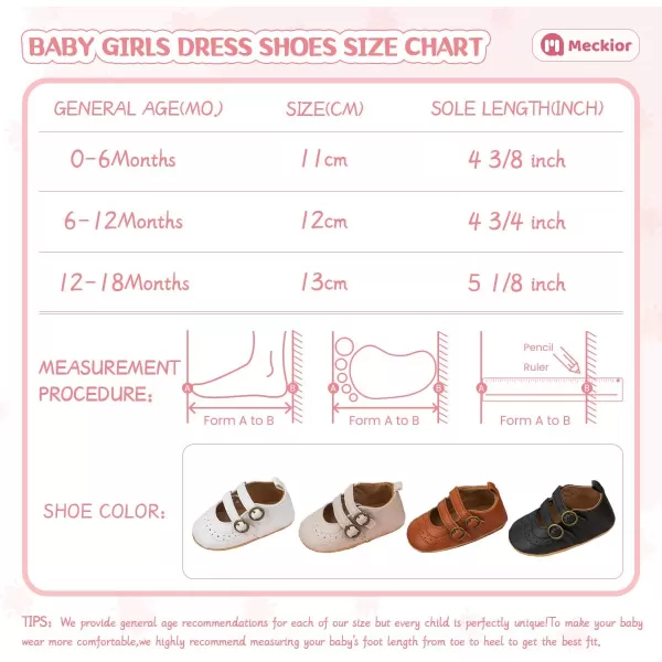 Meckior Infant Baby Girls Soft Sole Bowknot Princess Wedding Dress Mary Jane Flats Prewalker Newborn Light Baby Sneaker ShoesD20Black