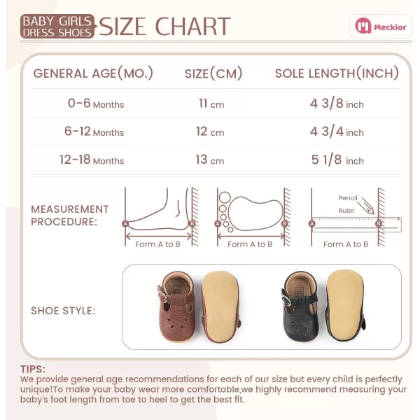 Meckior Infant Baby Girls Soft Sole Bowknot Princess Wedding Dress Mary Jane Flats Prewalker Newborn Light Baby Sneaker ShoesQ14Black
