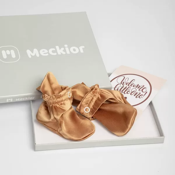 Meckior Newborn Infant Baby Girls Boys Warm Fleece Winter Booties First Walkers Slippers ShoesA01Yellow