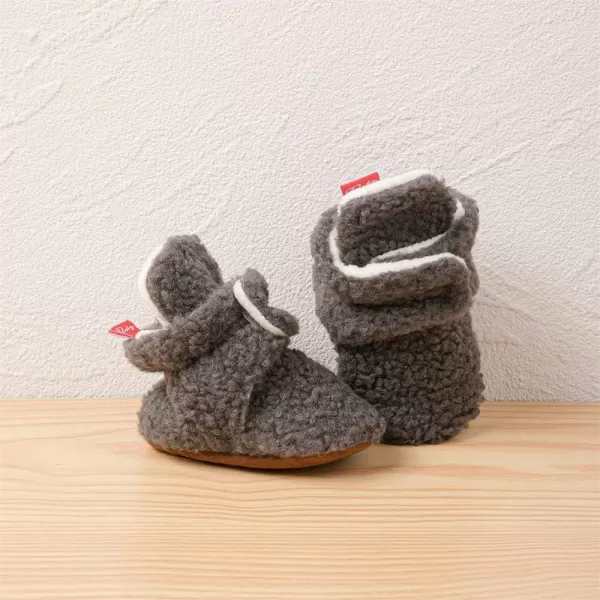 Meckior Newborn Infant Baby Girls Boys Warm Fleece Winter Booties First Walkers Slippers ShoesA02Deep Gray