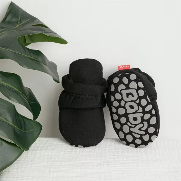 Meckior Newborn Infant Baby Girls Boys Warm Fleece Winter Booties First Walkers Slippers ShoesA10Black