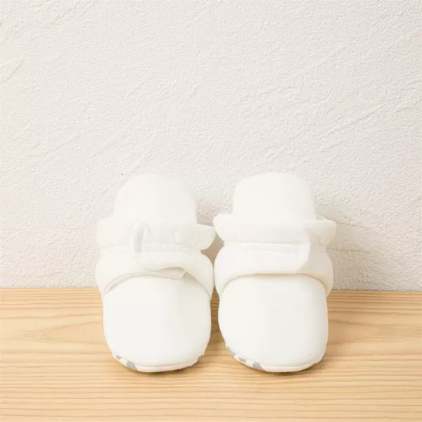 Meckior Newborn Infant Baby Girls Boys Warm Fleece Winter Booties First Walkers Slippers ShoesA10White
