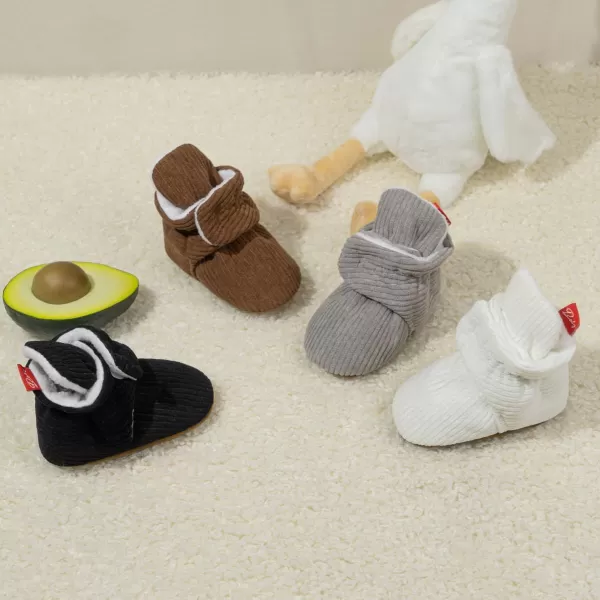 Meckior Newborn Infant Baby Girls Boys Warm Fleece Winter Booties First Walkers Slippers ShoesA16White