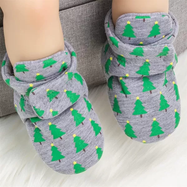Meckior Newborn Infant Baby Girls Boys Warm Fleece Winter Booties First Walkers Slippers ShoesA50Green