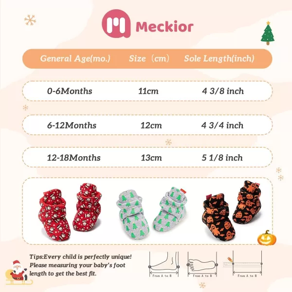Meckior Newborn Infant Baby Girls Boys Warm Fleece Winter Booties First Walkers Slippers ShoesA50Green