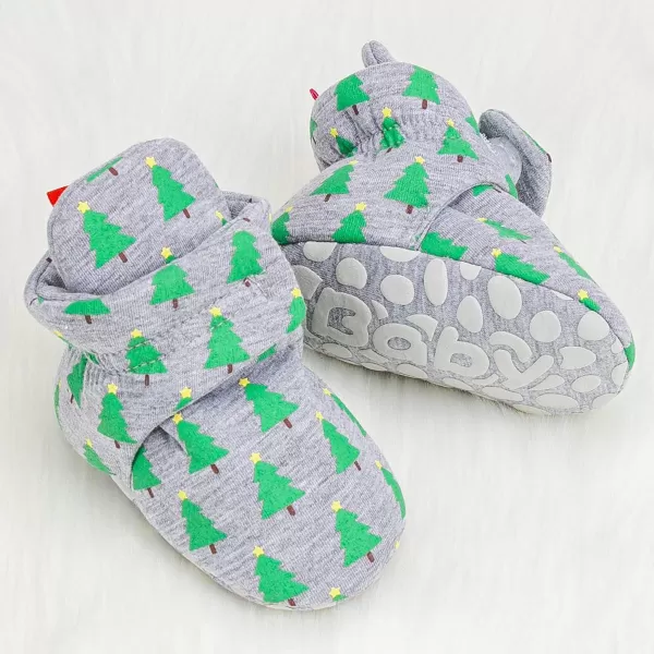 Meckior Newborn Infant Baby Girls Boys Warm Fleece Winter Booties First Walkers Slippers ShoesA50Green