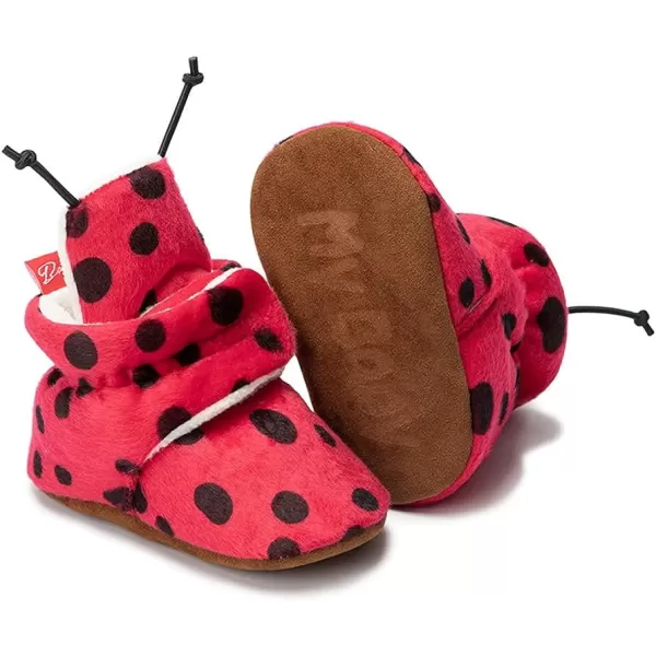 Meckior Newborn Infant Baby Girls Boys Warm Fleece Winter Booties First Walkers Slippers ShoesAtadybug