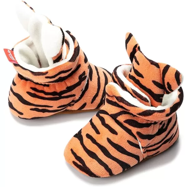 Meckior Newborn Infant Baby Girls Boys Warm Fleece Winter Booties First Walkers Slippers ShoesAtiger