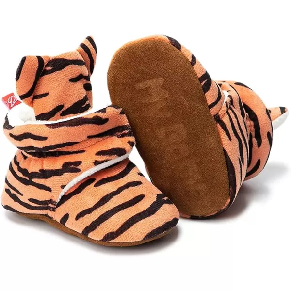 Meckior Newborn Infant Baby Girls Boys Warm Fleece Winter Booties First Walkers Slippers ShoesAtiger