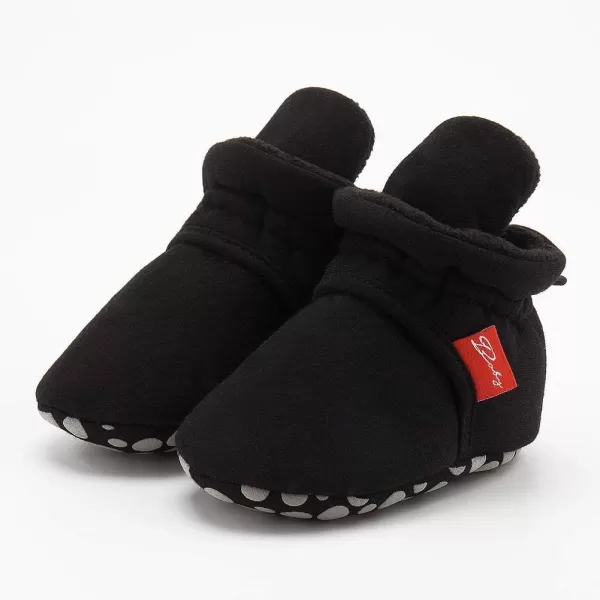 Meckior Newborn Infant Baby Girls Boys Warm Fleece Winter Booties First Walkers Slippers ShoesB10Dark