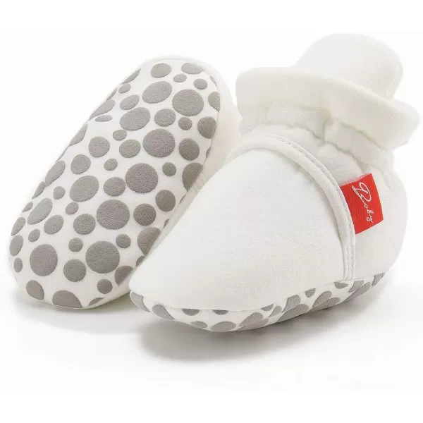 Meckior Newborn Infant Baby Girls Boys Warm Fleece Winter Booties First Walkers Slippers ShoesB10White