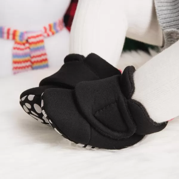 Meckior Newborn Infant Baby Girls Boys Warm Fleece Winter Booties First Walkers Slippers ShoesB20Black