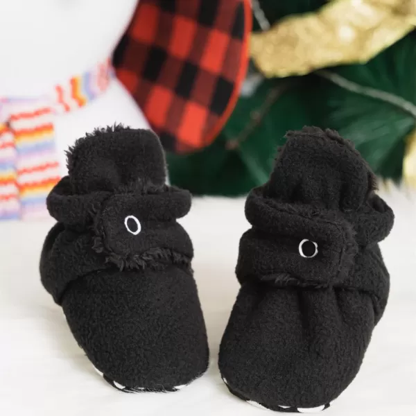 Meckior Newborn Infant Baby Girls Boys Warm Fleece Winter Booties First Walkers Slippers ShoesC10Black