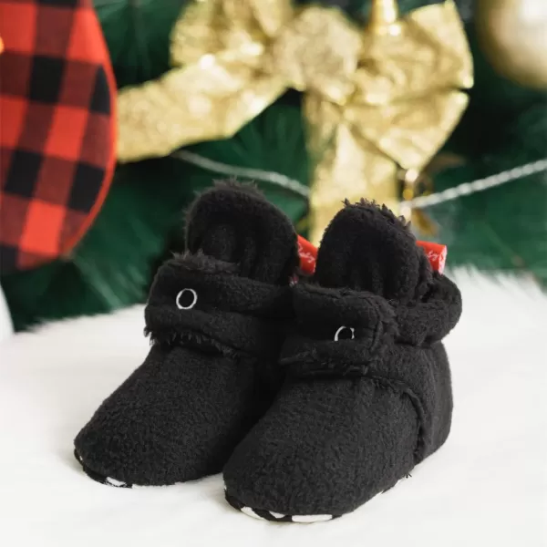 Meckior Newborn Infant Baby Girls Boys Warm Fleece Winter Booties First Walkers Slippers ShoesC10Black