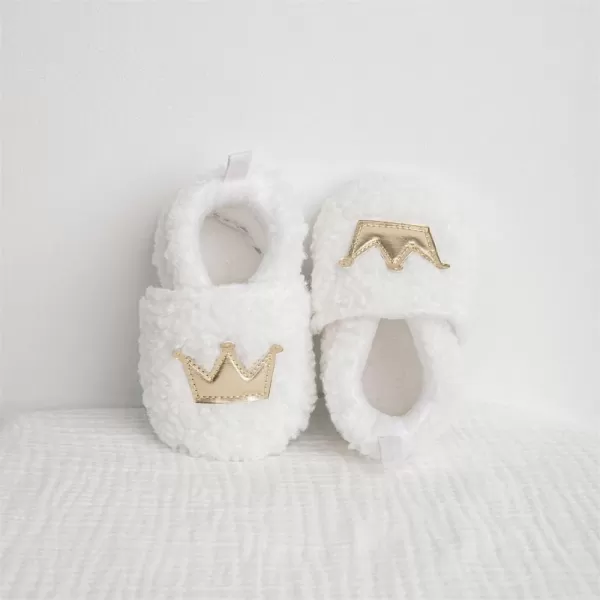 Meckior Save Beautiful Cute Cartoon Infant Unisex Baby Warm Cotton AntiSlip Soft Sole First Walkers ShoesA02White