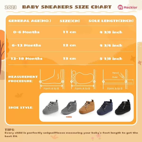 Meckior Toddler Baby Boys Girls High Tops Ankle Sneakers Soft AntiSlip Sole PU Leather Moccasins Infant Newborn Prewalker First Walking Crib ShoesA02Deep Gray