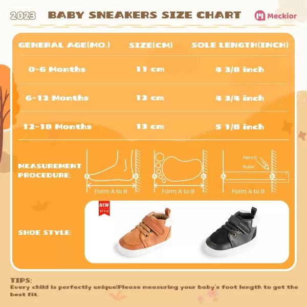 Meckior Toddler Baby Boys Girls High Tops Ankle Sneakers Soft AntiSlip Sole PU Leather Moccasins Infant Newborn Prewalker First Walking Crib ShoesA32Black