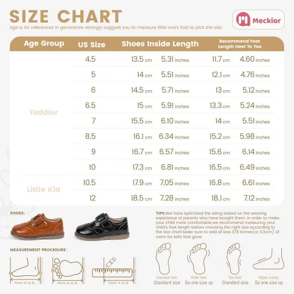 Meckior Toddler Boys Girls Dress Shoes Little Kid Oxford Shoes Wedding Church Dress Shoes PU Leather Lace Up School Uniform Loafer FlatsB10Black