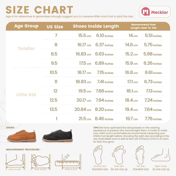 Meckior Toddler Boys Girls Dress Shoes Little Kid Oxford Shoes Wedding Church Dress Shoes PU Leather Lace Up School Uniform Loafer FlatsB12Brown
