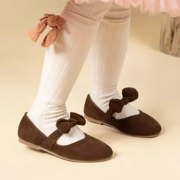 Meckior Toddler Little Girl Mary Jane Dress Shoes Ballet Flats for Girl Party School Shoes Bowknot Princess ShoesA10Deepcoffee