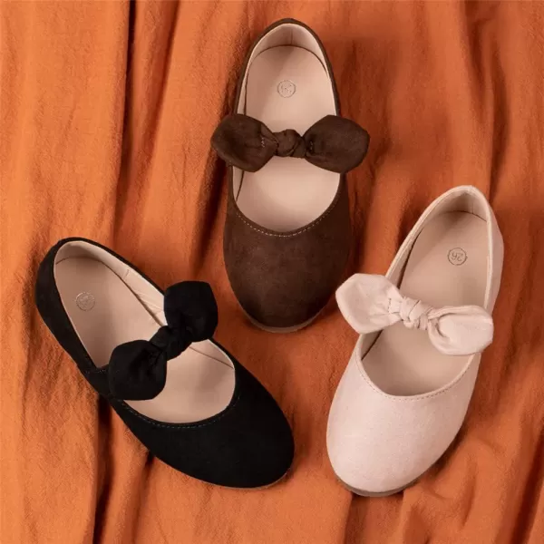Meckior Toddler Little Girl Mary Jane Dress Shoes Ballet Flats for Girl Party School Shoes Bowknot Princess ShoesA10Pink