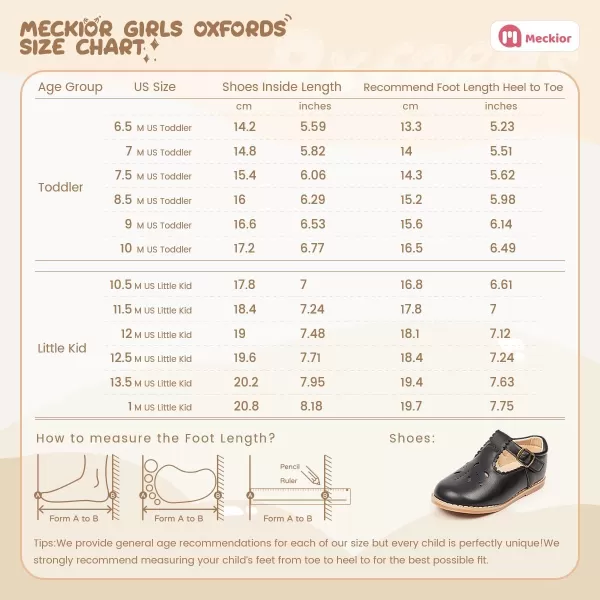 Meckior Toddler Little Girl Mary Jane Dress Shoes Ballet Flats for Girl Party School Shoes Bowknot Princess ShoesD20Black