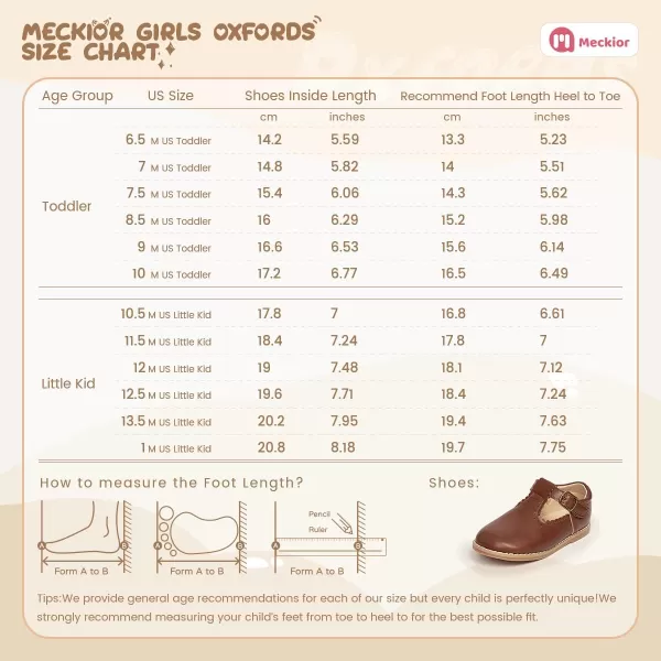 Meckior Toddler Little Girl Mary Jane Dress Shoes Ballet Flats for Girl Party School Shoes Bowknot Princess ShoesD23Brown