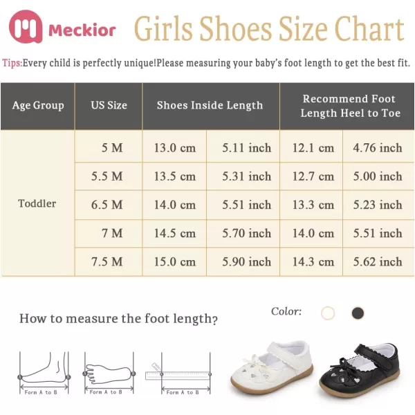 Meckior Toddler Little Girl Mary Jane Dress Shoes Ballet Flats for Girl Party School Shoes Bowknot Princess ShoesZ20Black
