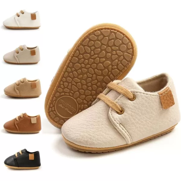 Meckior Baby Booties Newborn Infant Unisex Baby Girls Boys Velvet Rubber AnitSlip Sole Shoes Toddler Fleece Cozy Winter Warm Prewalker BootsB01Apricot