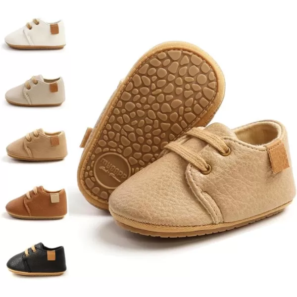 Meckior Baby Booties Newborn Infant Unisex Baby Girls Boys Velvet Rubber AnitSlip Sole Shoes Toddler Fleece Cozy Winter Warm Prewalker BootsB01Khaki