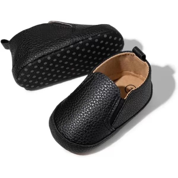 Meckior Infant Baby Girls Boys Canvas Shoes Soft Sole Toddler Slip On Newborn Crib Moccasins Casual Sneaker Austin Boys Flat Lazy Loafers First Walkers Skate ShoeE21Black
