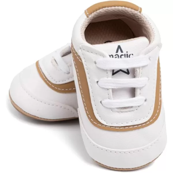Meckior Infant Baby Girls Boys Canvas Shoes Soft Sole Toddler Slip On Newborn Crib Moccasins Casual Sneaker Austin Boys Flat Lazy Loafers First Walkers Skate ShoeB06Apricot
